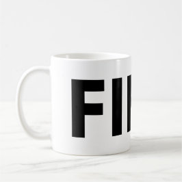 FIKA Bold Black and White Mugg