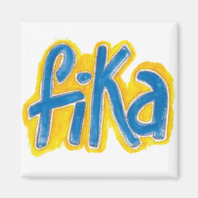 Fika Dots Magnet (Framsidan)