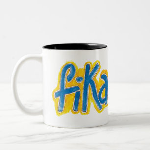 Fika dots Two-Tone Coffee Mugg