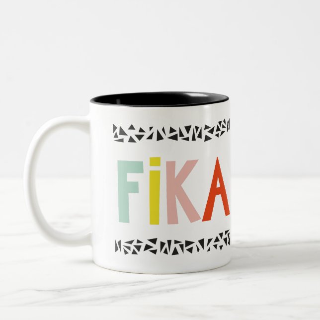Fika Färg 2-tonkaffe Mugg (Vänster)