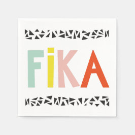 Fika Färg Black Pappersservett