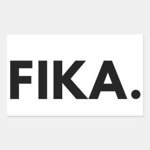 FIKA. Fet rektangulär fästpunkt Rektangulärt Klistermärke
