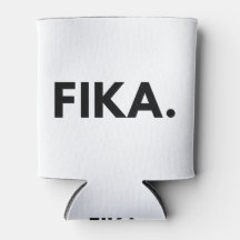 FIKA. Fet svart och vit kapselfärg
