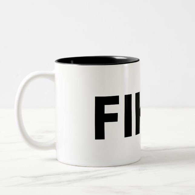FIKA. Fet tvåfärgad kaffe Mugg (Vänster)