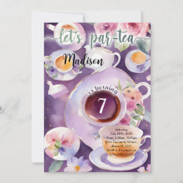 Fika Födelsedagsfest Inbjudningar