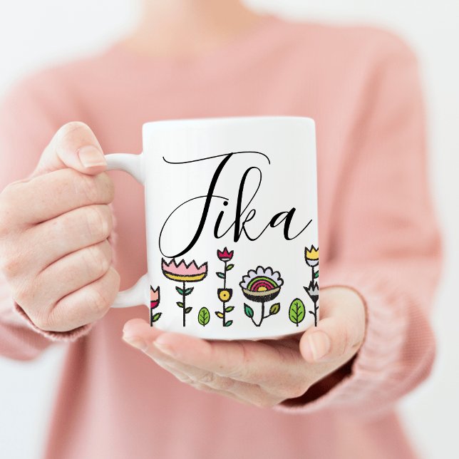 Fika i Happy Garden Kaffemugg (Skapare uppladdad)