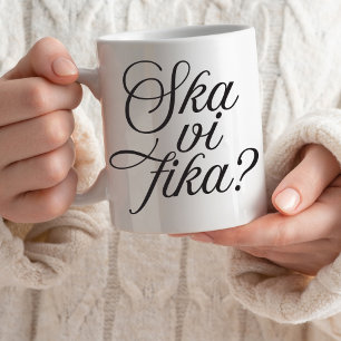 Fika kaffeavbrott kaffemugg