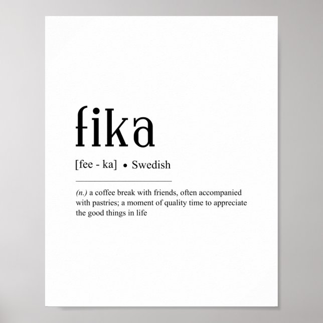 Fika Poster (Framsidan)