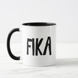Fika Sverige, svetdisch kaffe rast Mugg