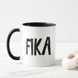 Fika Sverige, svetdisch kaffe rast Mugg
