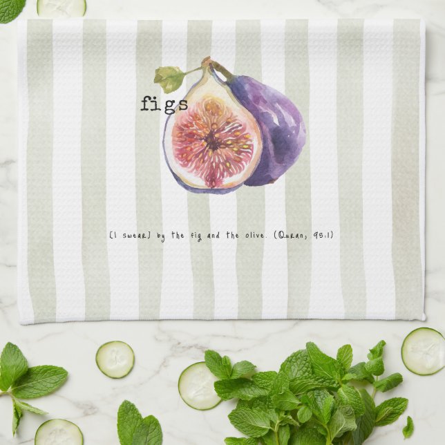 Fikon - Koranvers Kökshandduk (Vikta)