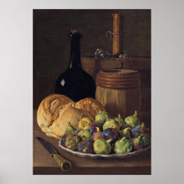 Fikon och bröd - Luis Meléndez Fina konstaffischer Poster