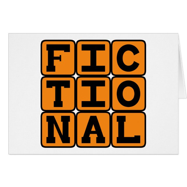 Fiktiv, Inbillad Hälsningskort (Framsidan Horizontal)