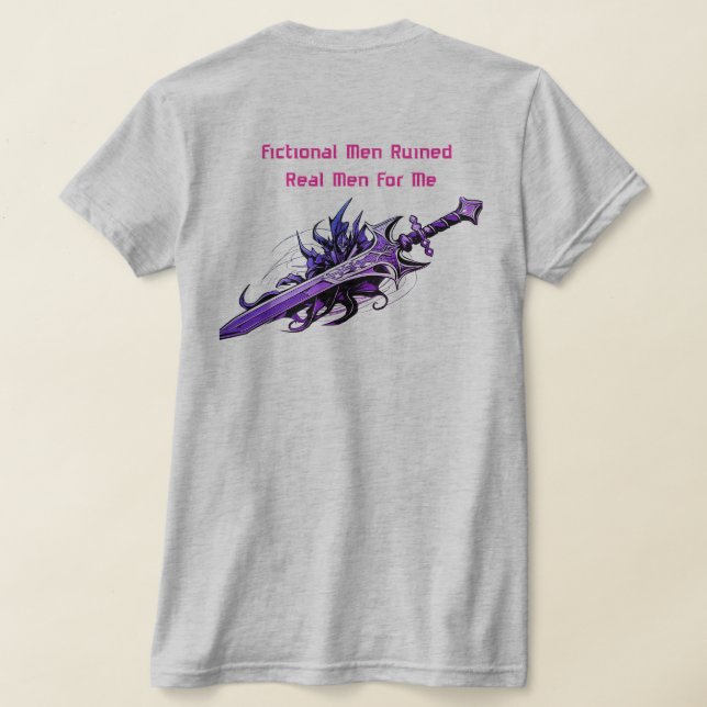 Fiktiva män t shirt (Laydown Baksida)