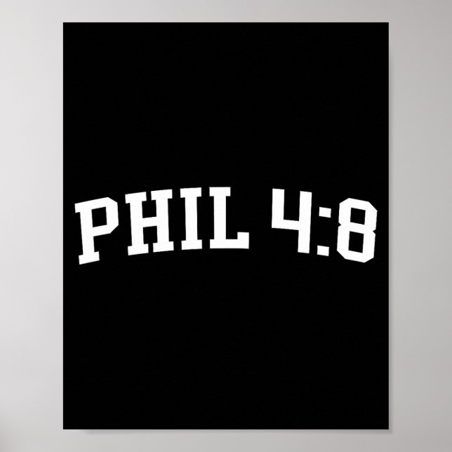 Fil 4:8  poster (Framsidan)