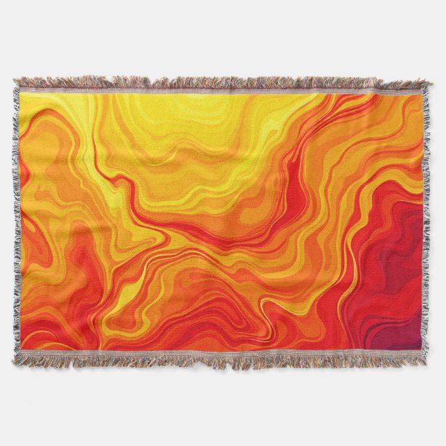 Fil-Abstrakt-flödeskonst Filt (Framsidan)