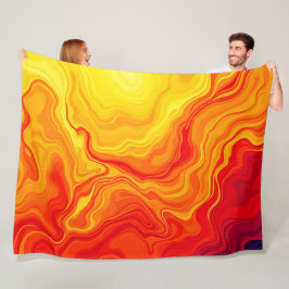 Fil-Abstrakt-flödeskonst Fleecefilt