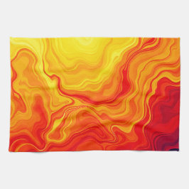 Fil-Abstrakt-flödeskonst Kökshandduk