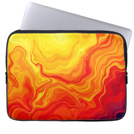 Fil-Abstrakt-flödeskonst Laptop Fodral