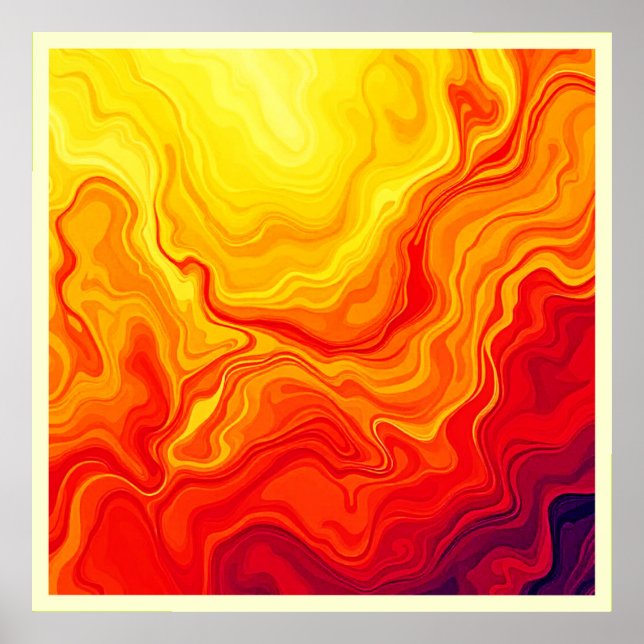 Fil-Abstrakt-flödeskonst Poster (Framsidan)