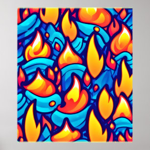 Fil Vinkar Abstrakt Art Poster