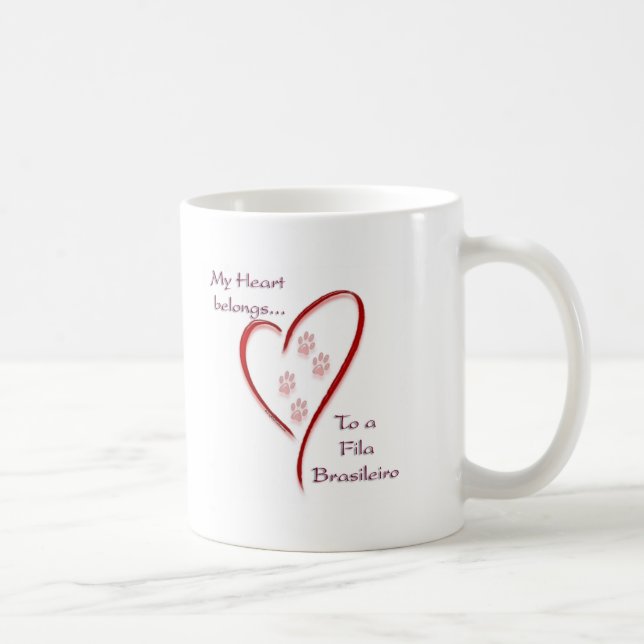Fila Brasileiro Heart Tillhör Kaffemugg (Höger)