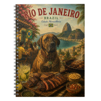 Fila Brasileiro i Rio de Janeiro Vintage Resa Anteckningsbok