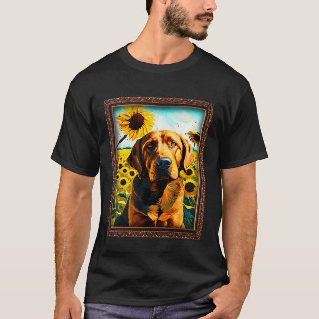 Fila Brasileiro Painting Solros Flower Mamma Wome T Shirt (Framsida)