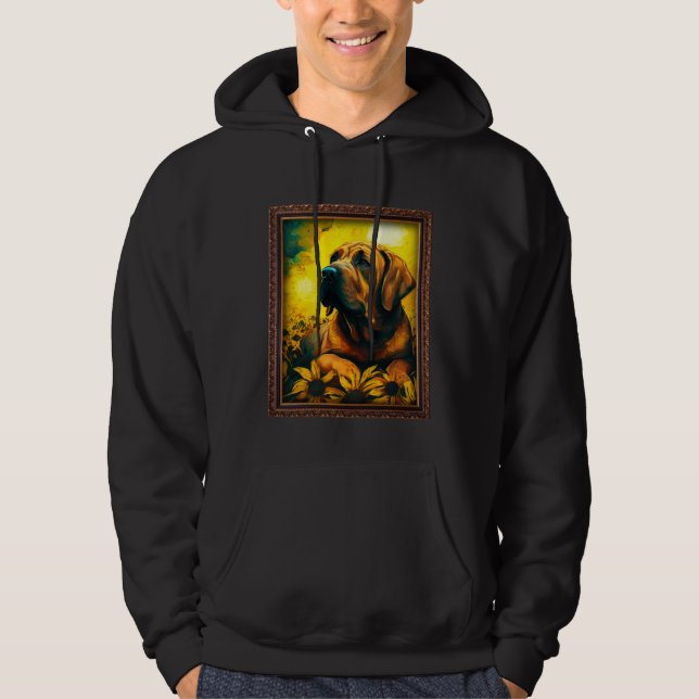 Fila Brasileiro Painting Sunflower Flower Mom Wome Hoodie (Framsida)