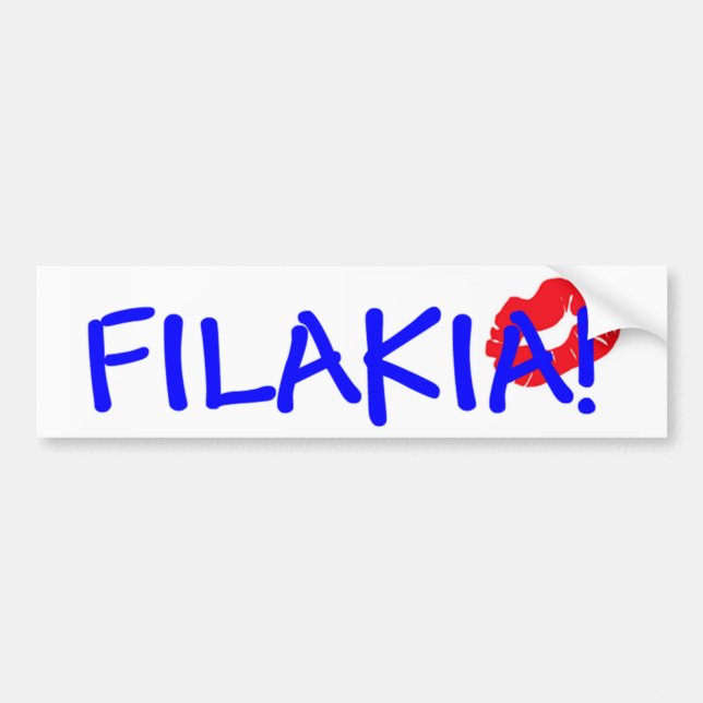 FILAKIA! GREK FÖR 'KYSSAR BILDEKAL (Framsidan)