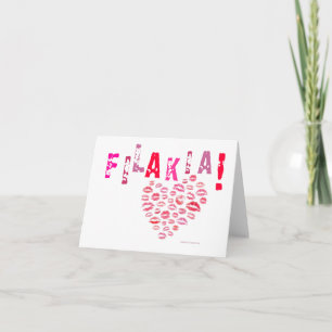 Filakia! (kyssar) Grekt kort