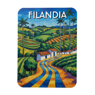 Filandia Colombia Resor Magnet