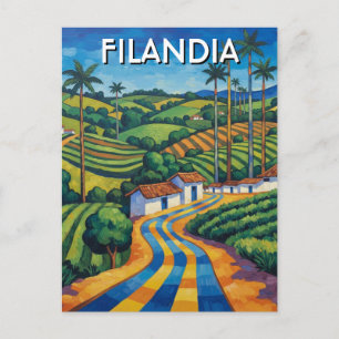 Filandia Colombia Resor Vykort