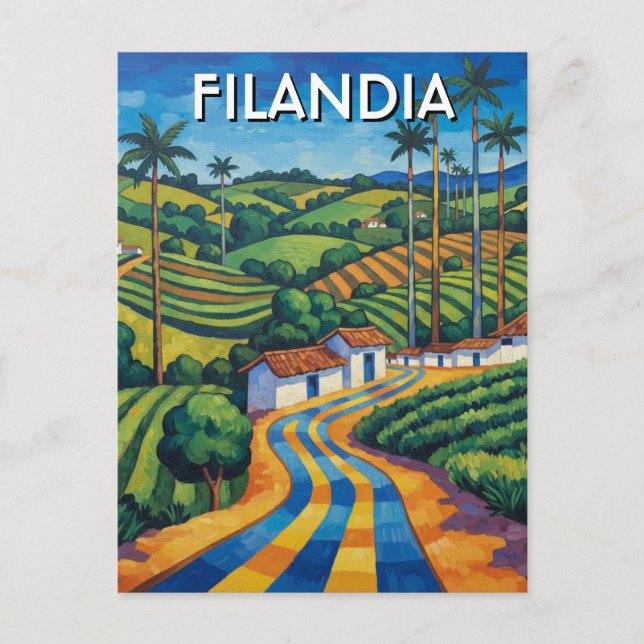 Filandia Colombia Resor Vykort (Framsida)
