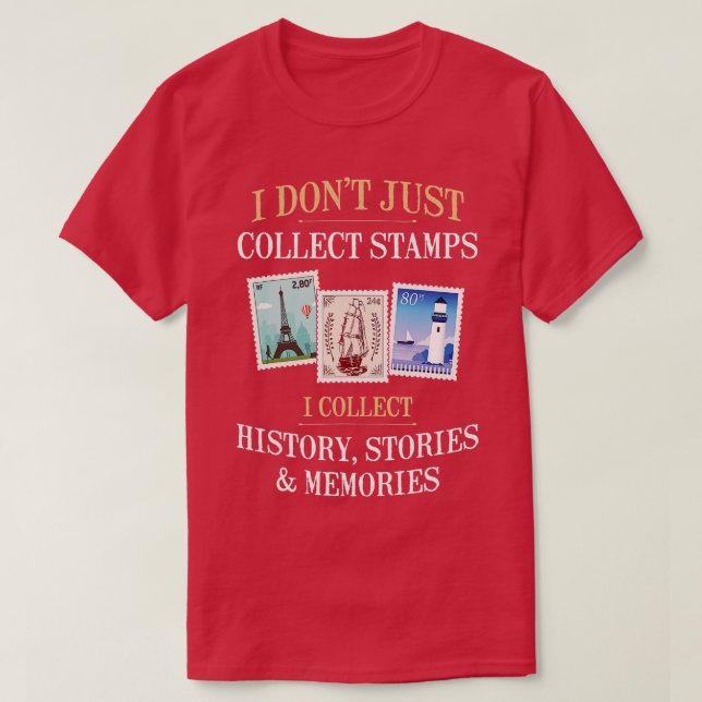 Filatelist i Frimärke, filatelist T Shirt (Design framsida)