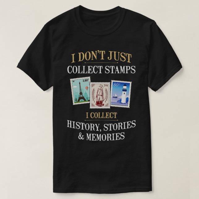 Filatelist i Frimärke, filatelist T Shirt (Design framsida)