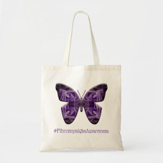 Filbromyalgia Awareness Butterfly (1 700 - FMA) Tygkasse