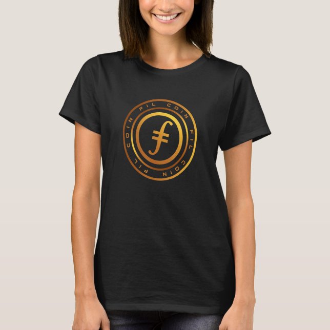 Filecoin crypto HODL FIL coin Digital Money FIL To T Shirt (Framsida)