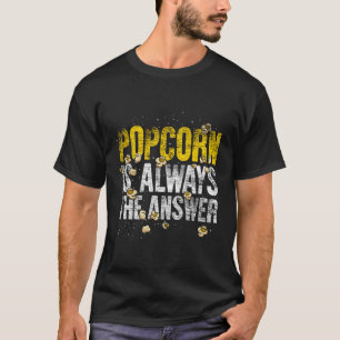 Filema Food Älskare Movie Night Gift Idea Popcorn T Shirt