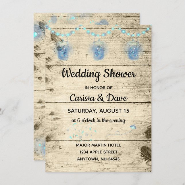 Filer i inbjudan till Rustic Möhippa i Burk (Fram/baksida)