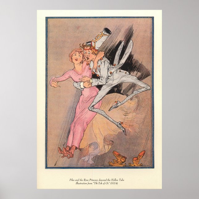 Filer och Ro Princess avger den ihåliga tube Poster (Framsidan)