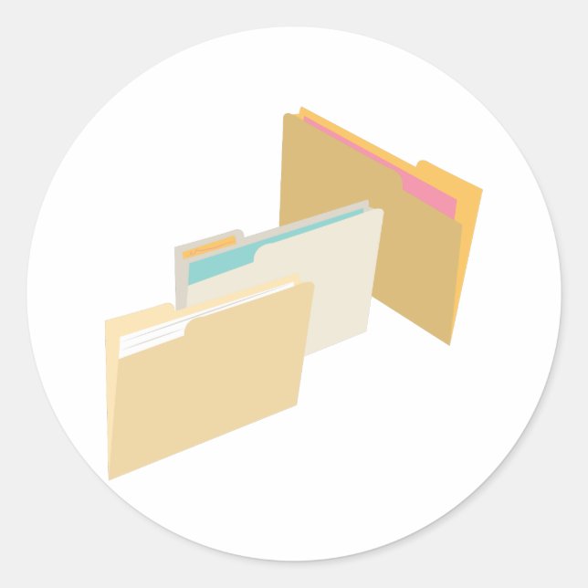 Filer Runt Klistermärke (Framsida)