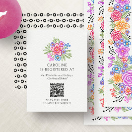 Filesta Blommigt Registry Shower Tilläggskort