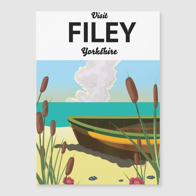 Filey, Yorkshire kust resa affisch (Framsida)