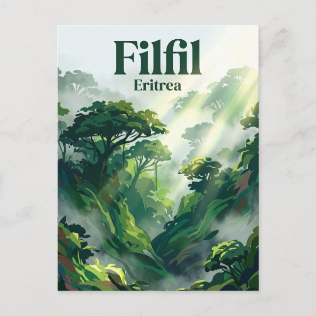 Filfil Solomuna (Gröna bältet) Eritrea Vykort (Framsida)