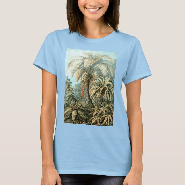 Filicinae av Ernst Haeckel, Vintage ormbunksväxter T Shirt (Framsida)