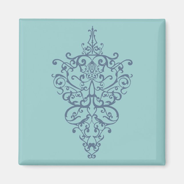 filigree Blue Magnet (Framsidan)