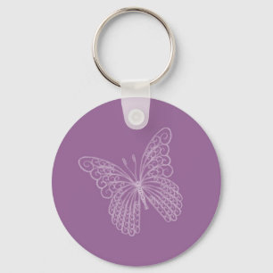 Filigree Butterfly Nyckelring in Lila