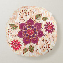 Filigree Circle with Flowers