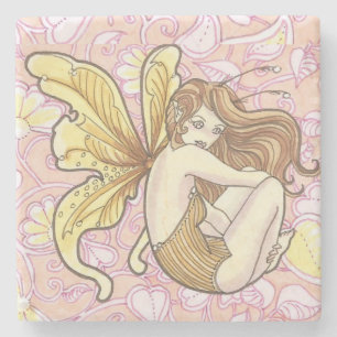 Filigree Fairy Tecknad Fantasy Art Stone Underläg Stenunderlägg